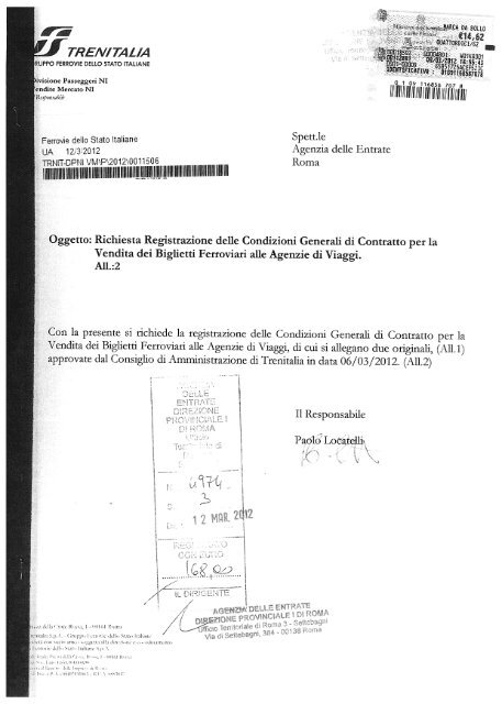 Condizioni Generali di Contratto - Trenitalia