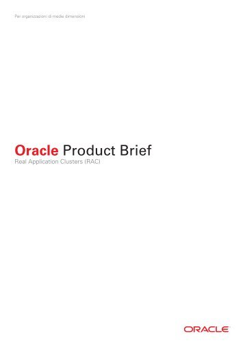 Real Application Clusters (RAC) - Oracle
