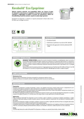 Kerabuild® eco epoprimer - products.kerakoll... - Kerakoll S.p.A.