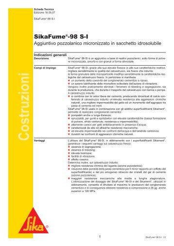 SikaFume®-98 SI - Sika Italia SpA