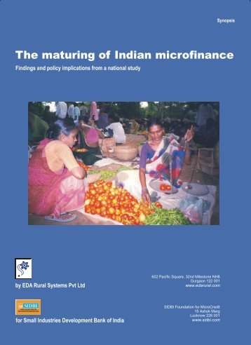 The maturing of Indian microfinance - EDA