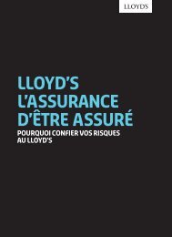 Télécharger la brochure Lloyd's, l'Assurance d'être assuré