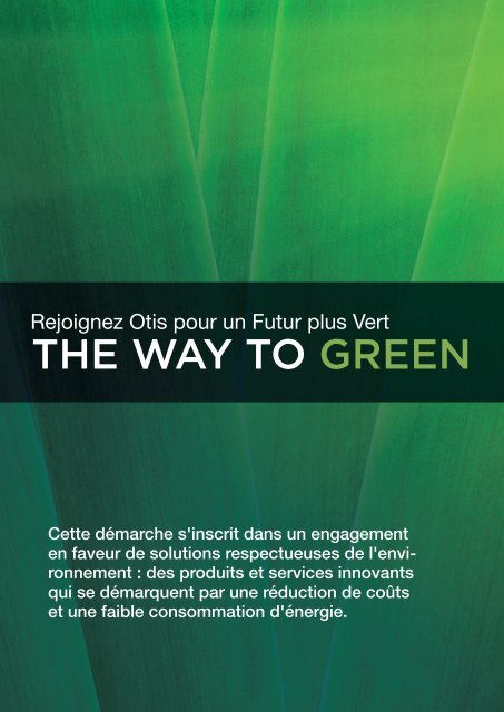 GeN2 - The Way to Green - Otis Elevator Company