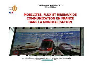 mobilites, flux et reseaux de communication dans la mondialisation