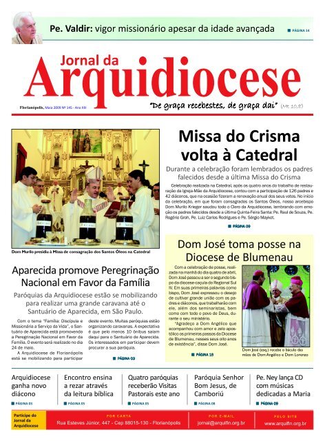 Paróquia São Francisco De Assis - Blumenau - Proclamação do