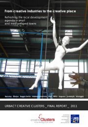 Creative Clusters Final report - Refreshing the local ... - Urbact