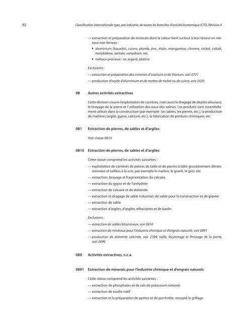 Classification internationale type, par industrie, de toutes les ...