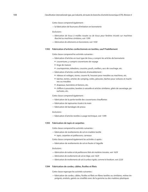 Classification internationale type, par industrie, de toutes les ...