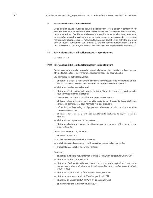 Classification internationale type, par industrie, de toutes les ...