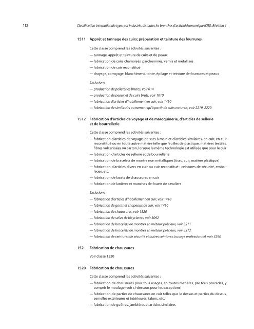 Classification internationale type, par industrie, de toutes les ...