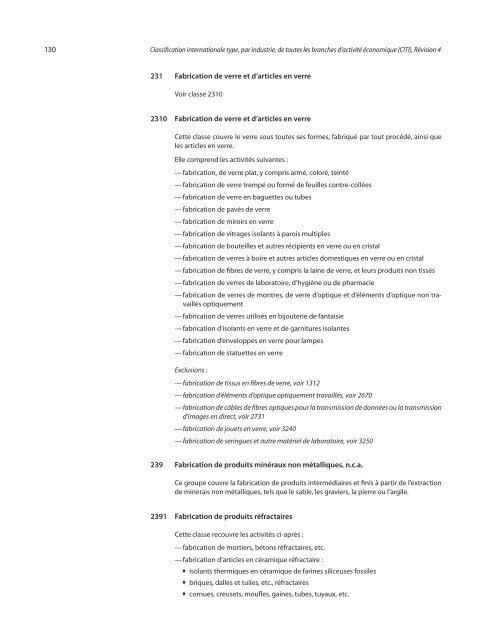 Classification internationale type, par industrie, de toutes les ...