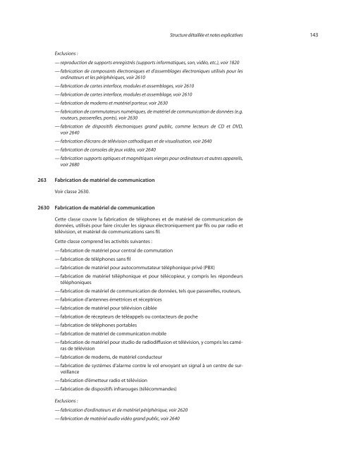 Classification internationale type, par industrie, de toutes les ...