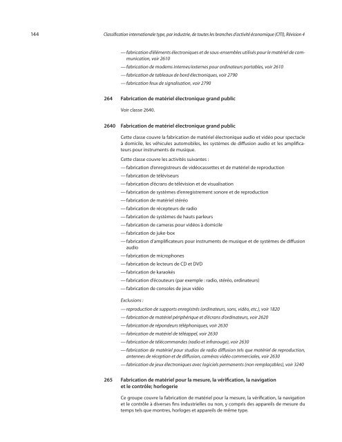 Classification internationale type, par industrie, de toutes les ...