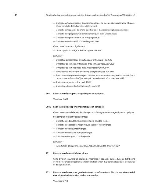 Classification internationale type, par industrie, de toutes les ...