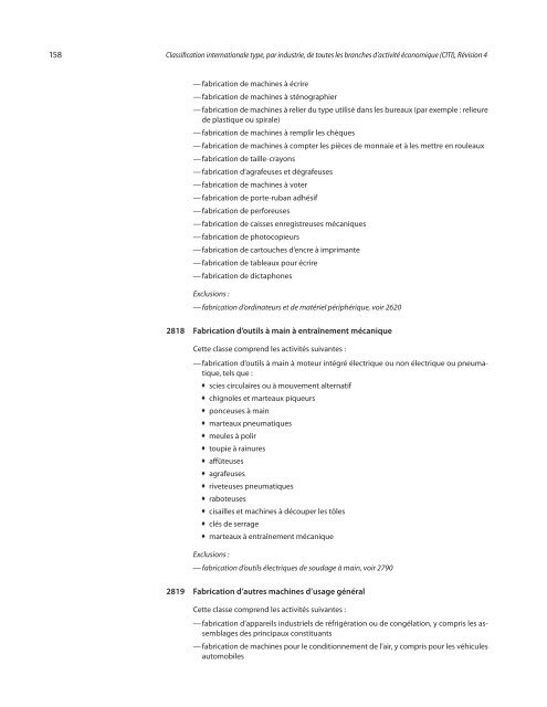 Classification internationale type, par industrie, de toutes les ...