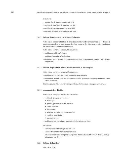 Classification internationale type, par industrie, de toutes les ...