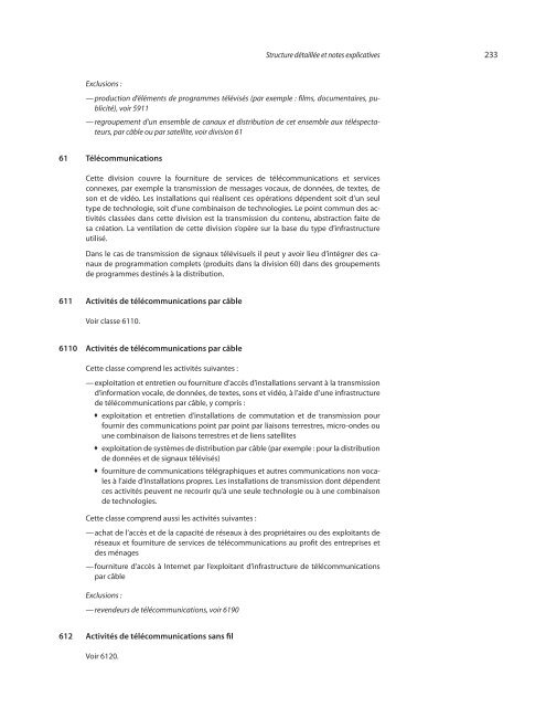 Classification internationale type, par industrie, de toutes les ...