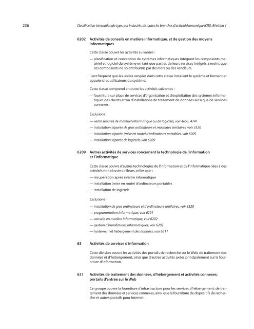 Classification internationale type, par industrie, de toutes les ...