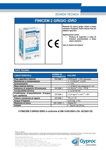 Scarica scheda tecnica (.pdf) - Gyproc