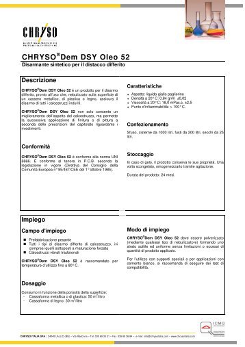 CHRYSO Dem DSY Oleo 52 - Chryso.com