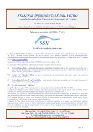 elenco delle prestazioni e dei servizi (.PDF) - Stazione Sperimentale ...