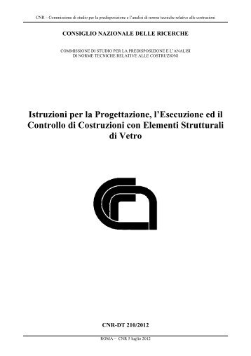 Istruzioni CNR_Vetro201112-rev51 - ATE