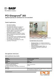 PCI Gisogrund 303 - BASF Construction Chemicals Italia S.p.A.