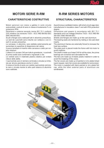 motori serie r-rm - Rebo Motori s.rl.