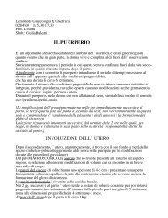 IL PUERPERIO