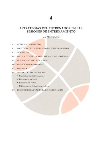 estrategias del entrenador en las sesiones de entrenamiento - Fiba