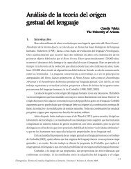 Análisis de la teoría del origen gestual del lenguaje - Divergencias ...