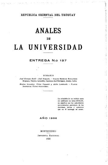 Año 42, entrega 137 - Publicaciones Periódicas del Uruguay