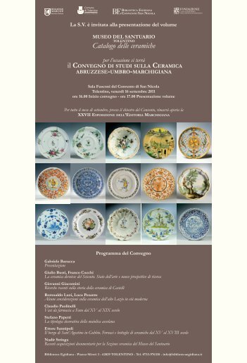 Catalogo delle ceramiche - Claudio Paolinelli