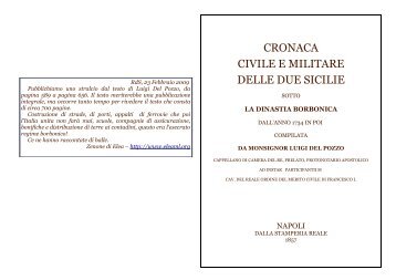 CRONACA CIVILE E MILITARE DELLE DUE SICILIE - Eleaml