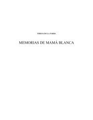 MEMORIAS DE MAMÁ BLANCA