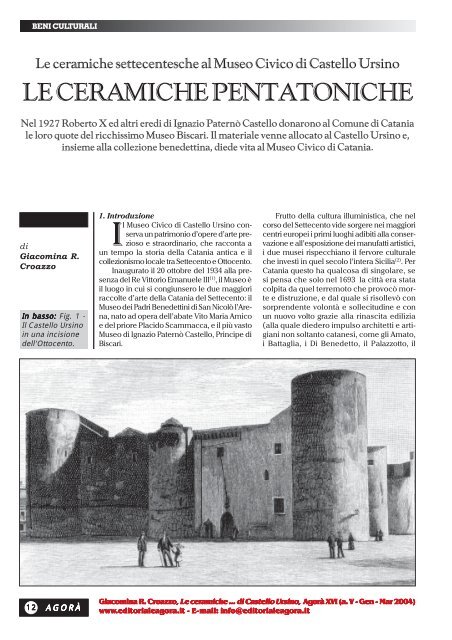 Leggi l'articolo in formato pdf - Agorà