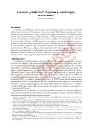 Guaraní ¿cautivos?1: Espacio y auto/repre- sentaciones2