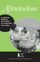 La poderosa influencia de la música en el desarrollo ... - Zero to Three