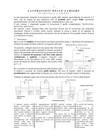 LAVORAZIONI DELLE LAMIERE - Pesenti