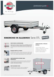 RIMORCHIO IN ALLUMINIO Serie STL - Stema