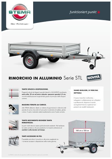 RIMORCHIO IN ALLUMINIO Serie STL - Stema