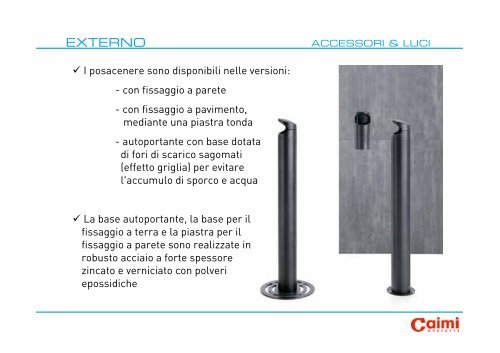 Informazione su accessori e luci Caimi Brevetti - Pratmarmilano.it