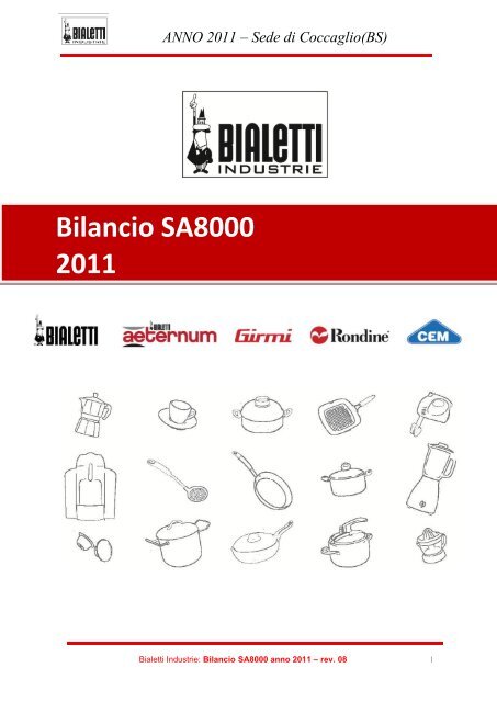 Bilancio Sociale - Bialetti