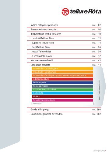 Catalogo generale - Tellure Rota