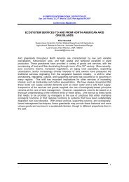 ecosystem services to and from north american arid ... - Conabio