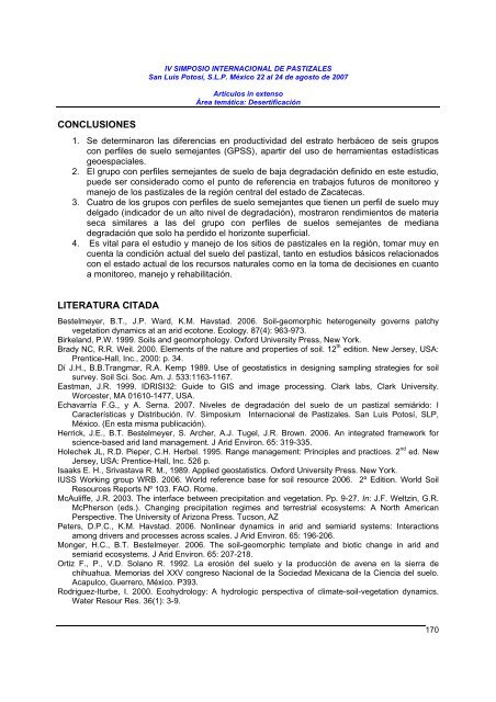 ecosystem services to and from north american arid ... - Conabio