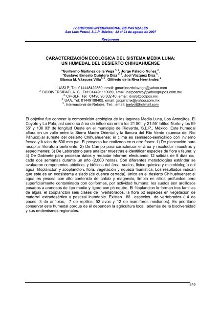 ecosystem services to and from north american arid ... - Conabio