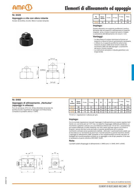 Catalogo Staffe, Dadi e Bulloni AMF - Corisnc.It