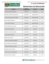 Lista de Personal Mandos Medios y Superiores