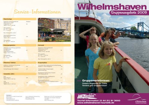 Informationen - Wilhelmshaven Touristik und Freizeit GmbH